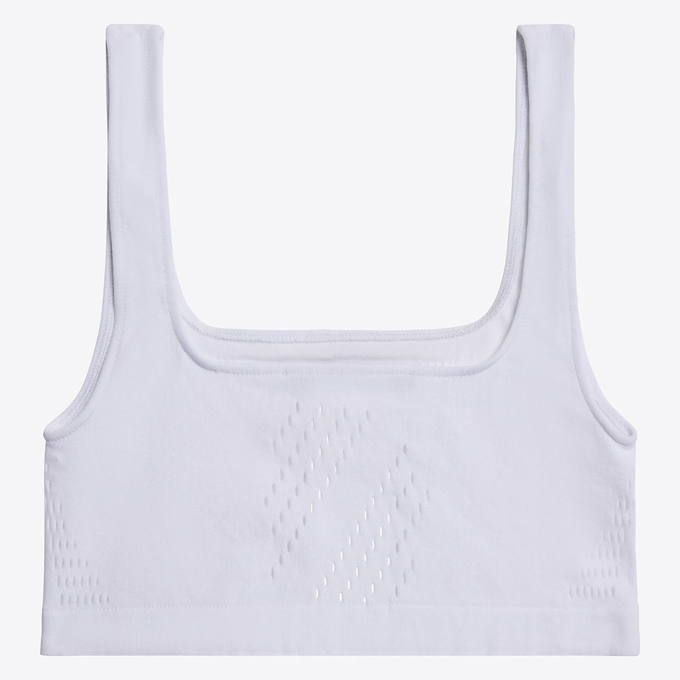 Cavalleria Toscana Tech Knit Sports Bra - White