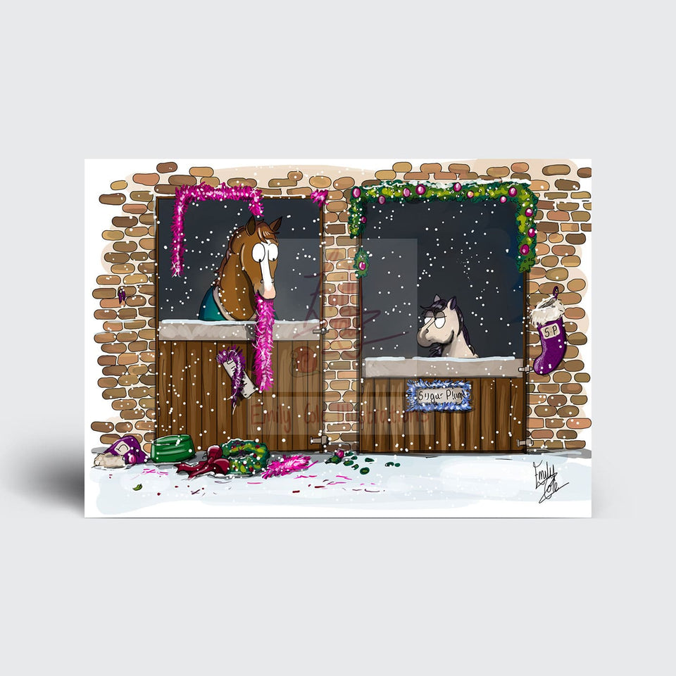 Emily Cole 'The Companion Pony' Christmas Card Set (Pack of 10)