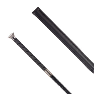 Country Direct York Thin Handle Jumping Whip - Black