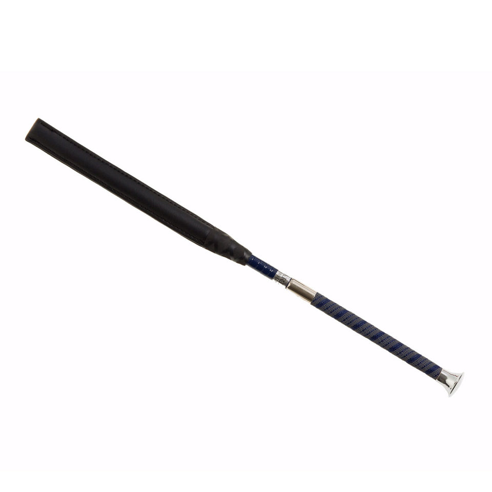 Country Direct York Thin Handle Jumping Whip - Navy