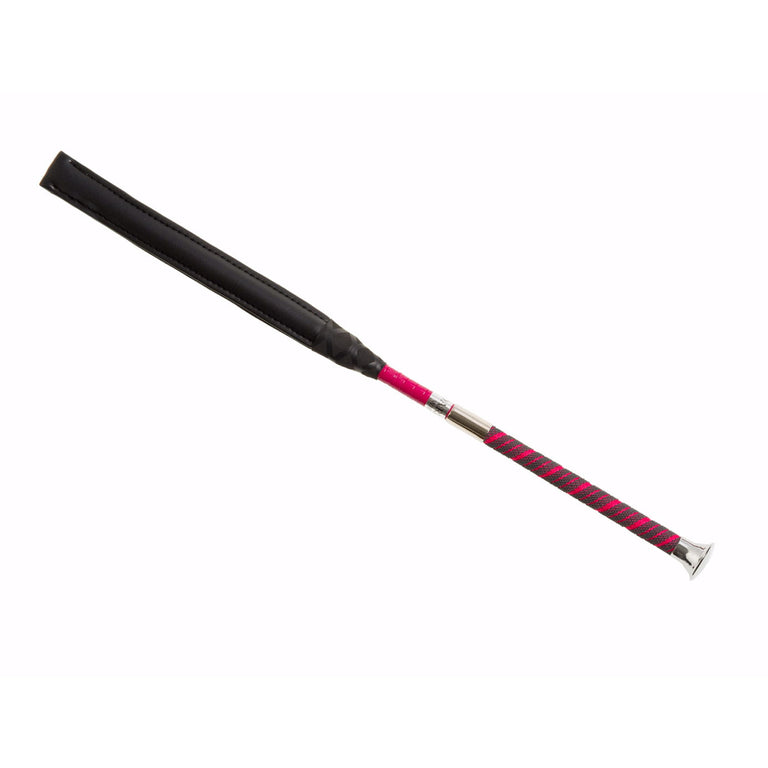 Country Direct York Thin Handle Jumping Whip - Pink