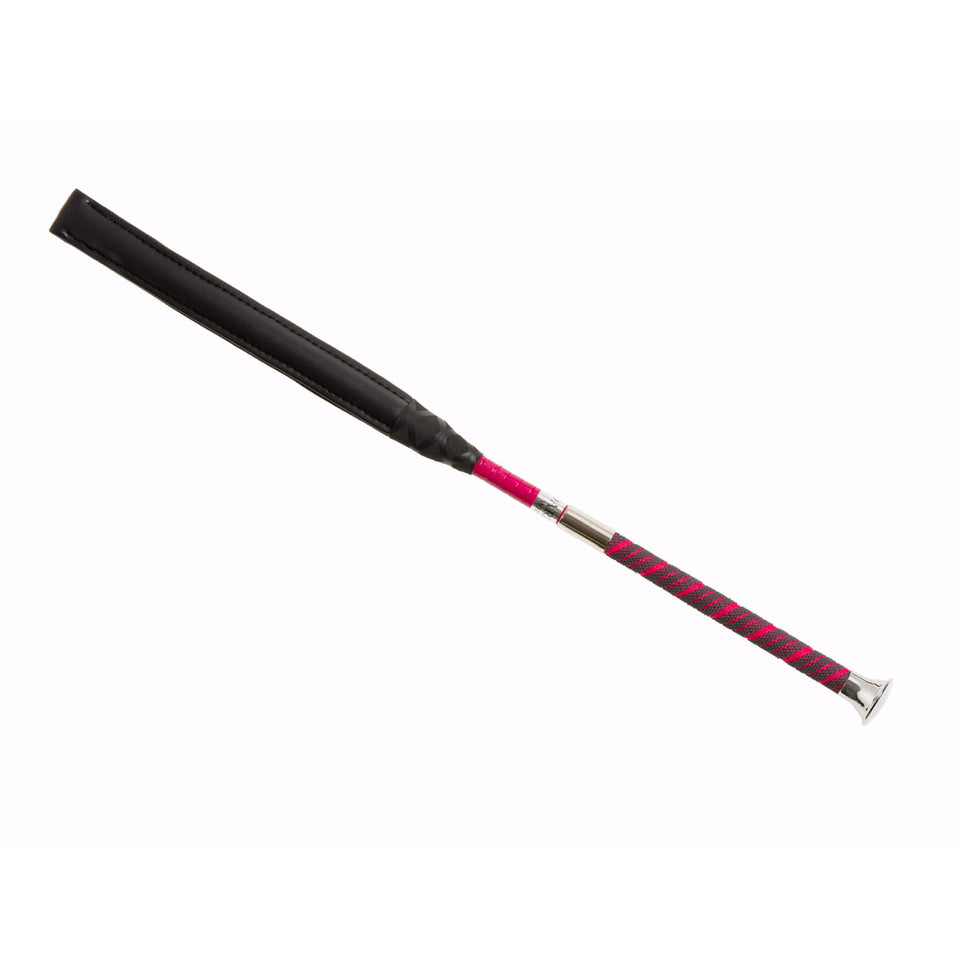 Country Direct York Thin Handle Jumping Whip - Pink
