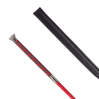 Country Direct York Thin Handle Jumping Whip - Red