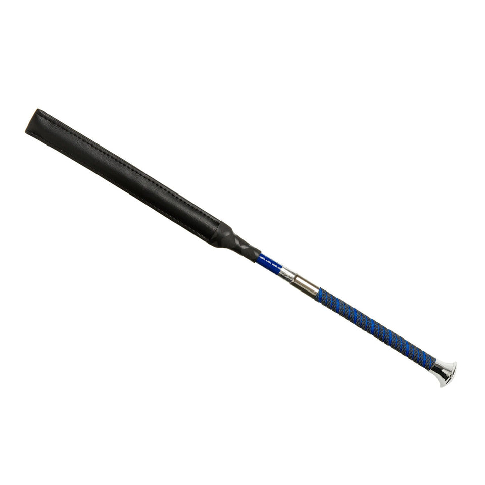 Country Direct York Thin Handle Jumping Whip - Royal Blue