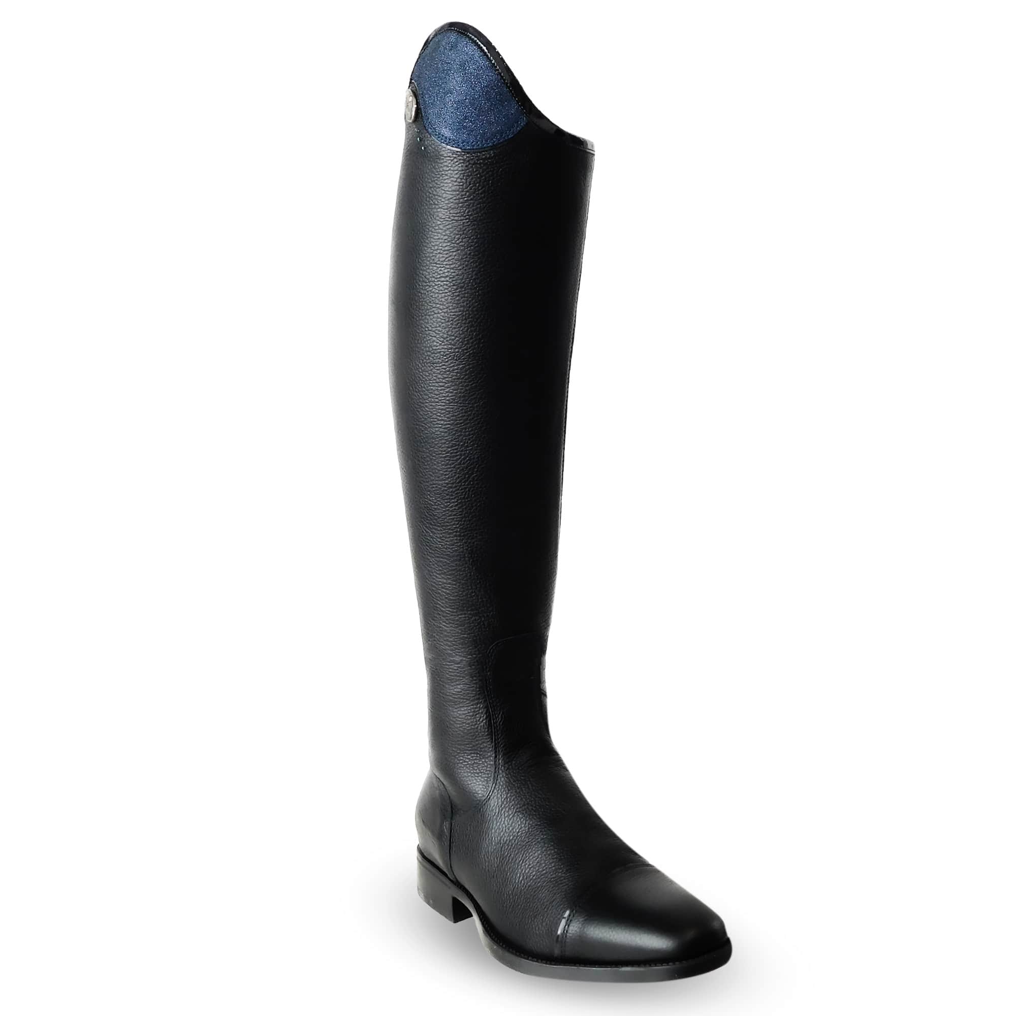 De Niro Black Salentino Riding Boots with Navy Glitter Top  display picture 2