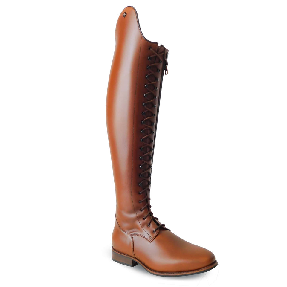 De Niro Tintoretto Lace Up Riding Boots - Vintage Oxford