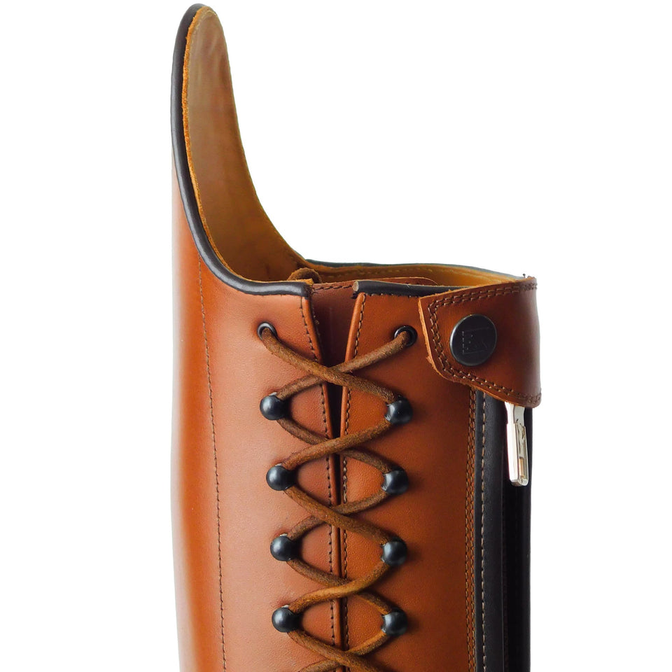 De Niro Tintoretto Lace Up Riding Boots - Vintage Oxford