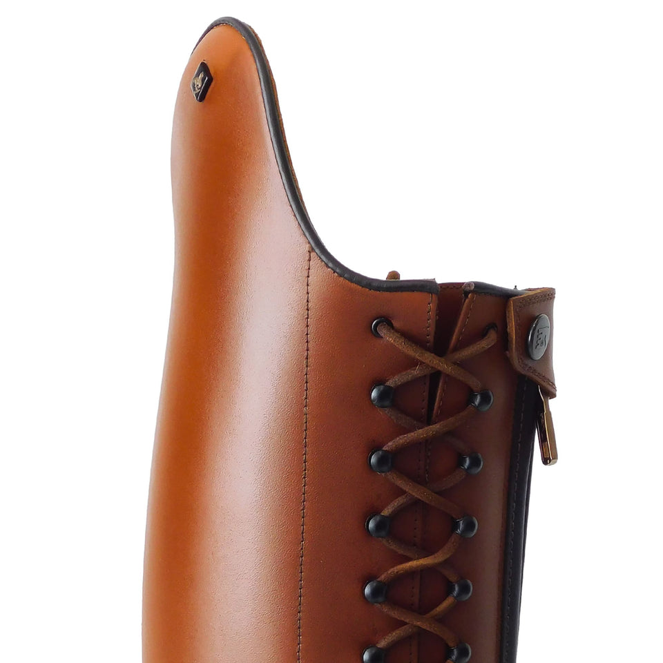 De Niro Tintoretto Lace Up Riding Boots - Vintage Oxford