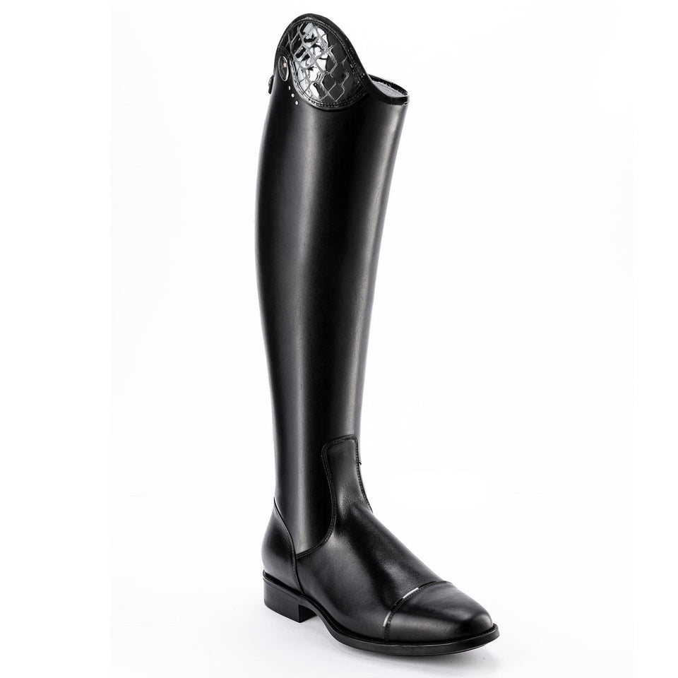De Niro Smooth Salentino Riding Boots with Black Lucidi Top
