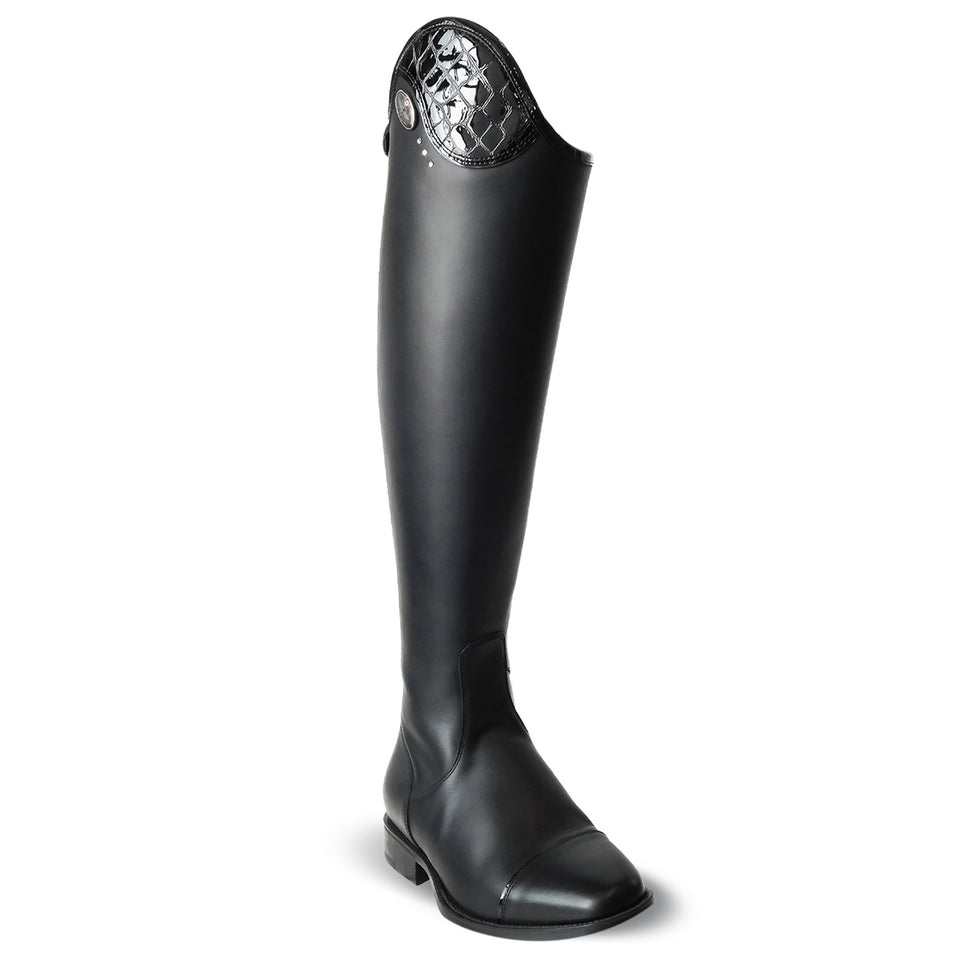 Sub | DN89 Smooth Black Riding Boots - Lucidi Black | 5