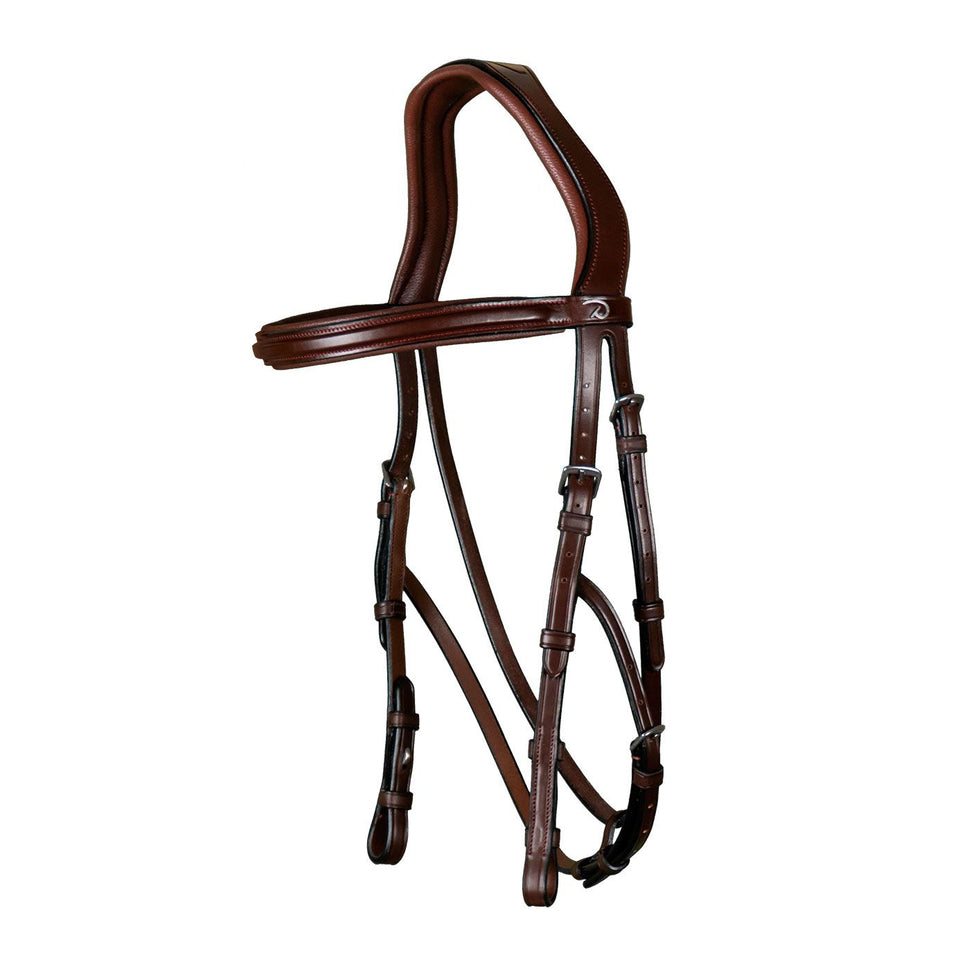 Dy'on New English Hackamore Bridle - Brown
