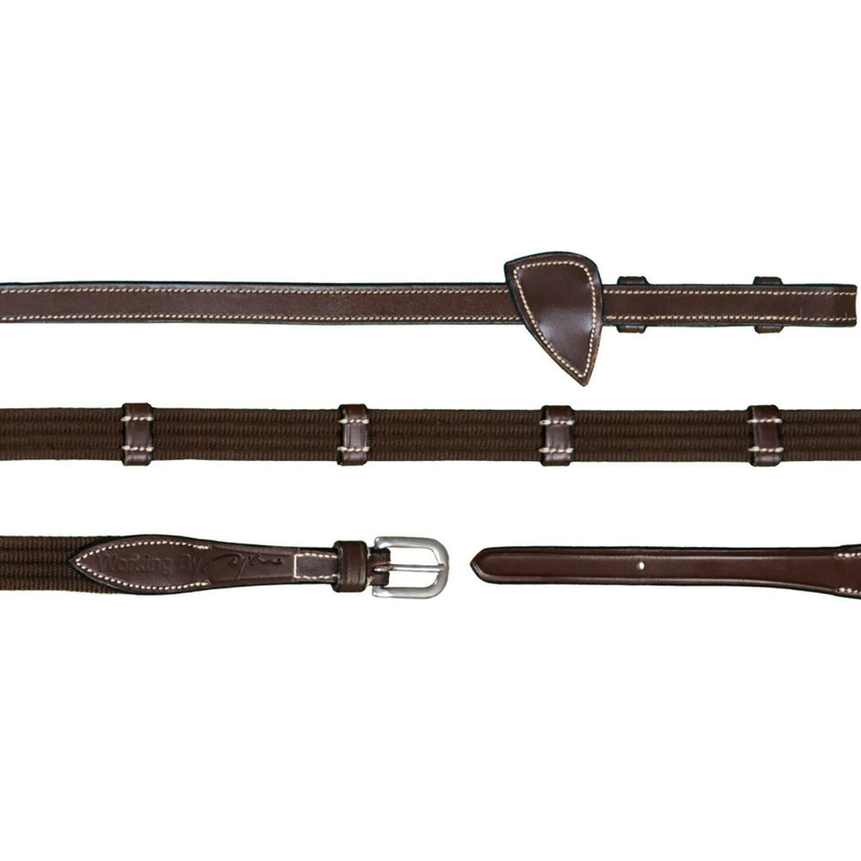 Dy'on Working Collection 5/8in Web Reins - Brown