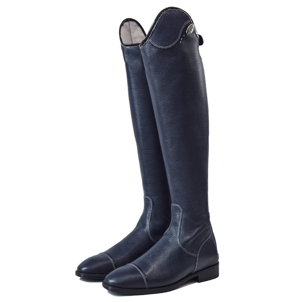 De Niro Navy Salentino Riding Boots with Navy Glitter Top