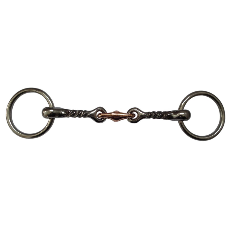 Equiport Fast Twist Bradoon with Copper Lozenge