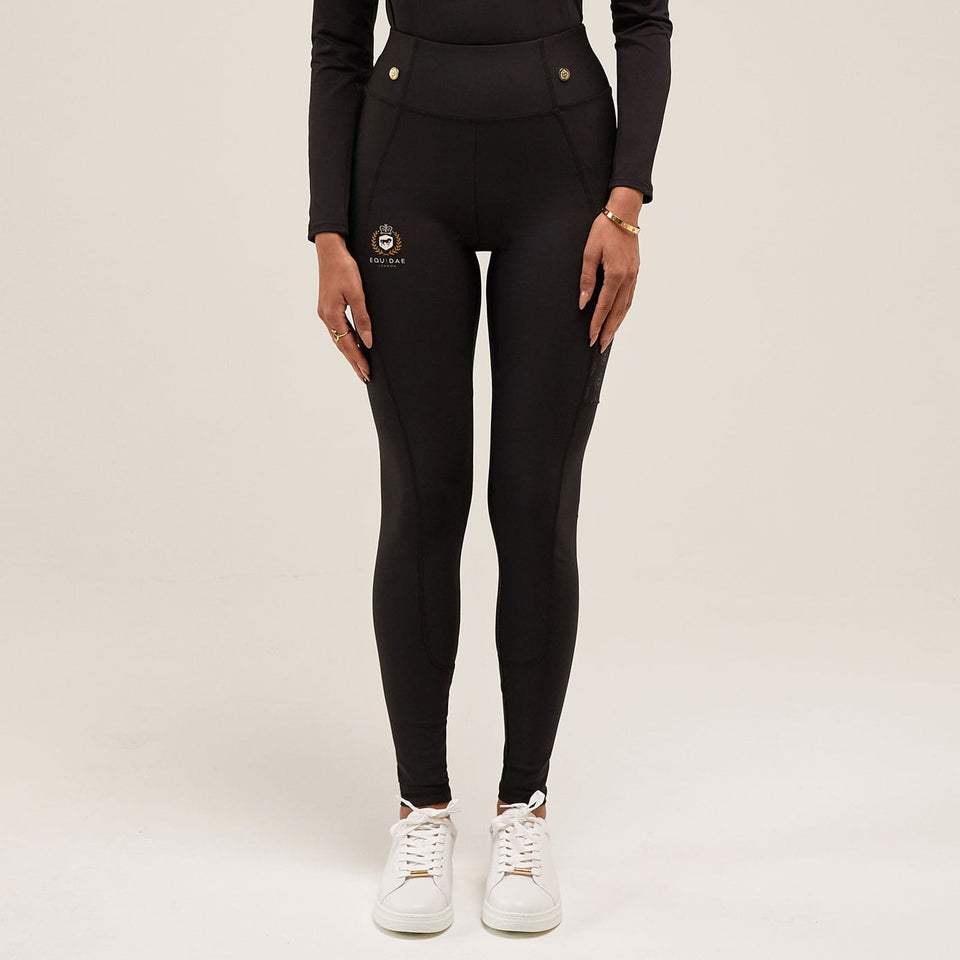 Equidae London Louise High Waist Riding Leggings - Black