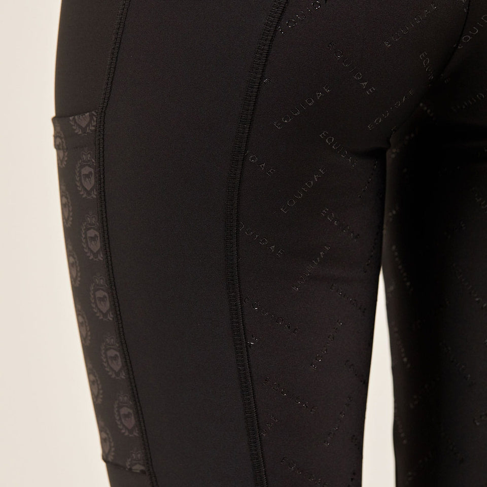 Equidae London Louise High Waist Riding Leggings - Black