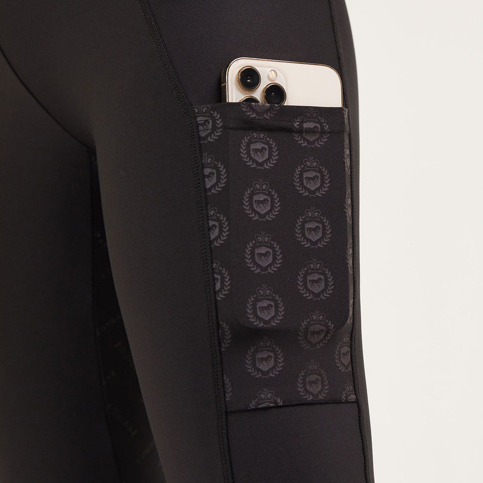 Equidae London Louise High Waist Riding Leggings - Black