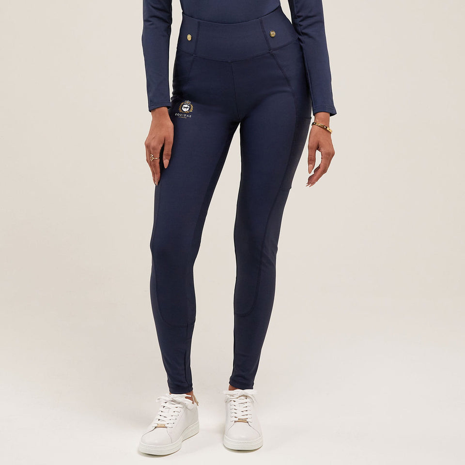 Equidae London Louise High Waist Riding Leggings - Navy