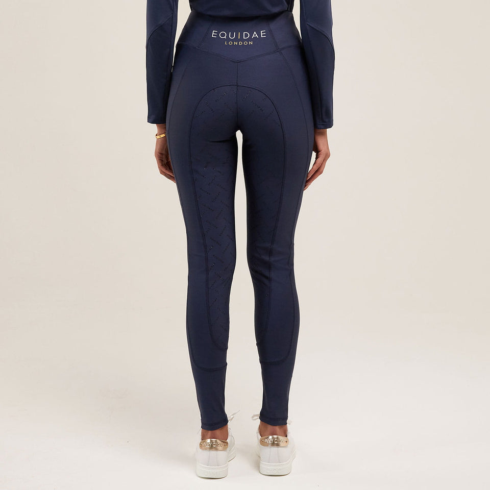 Equidae London Louise High Waist Riding Leggings - Navy