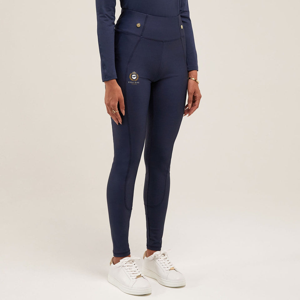 Equidae London Louise High Waist Riding Leggings - Navy