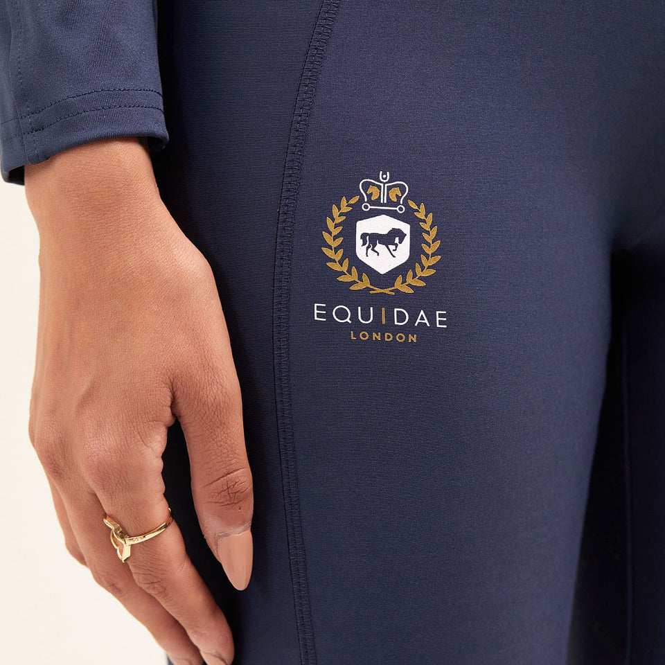 Equidae London Louise High Waist Riding Leggings - Navy
