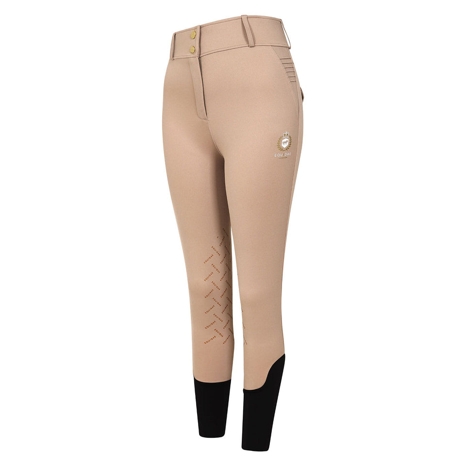 Equidae London Penelope High Rise Knee Grip Breeches - Taupe
