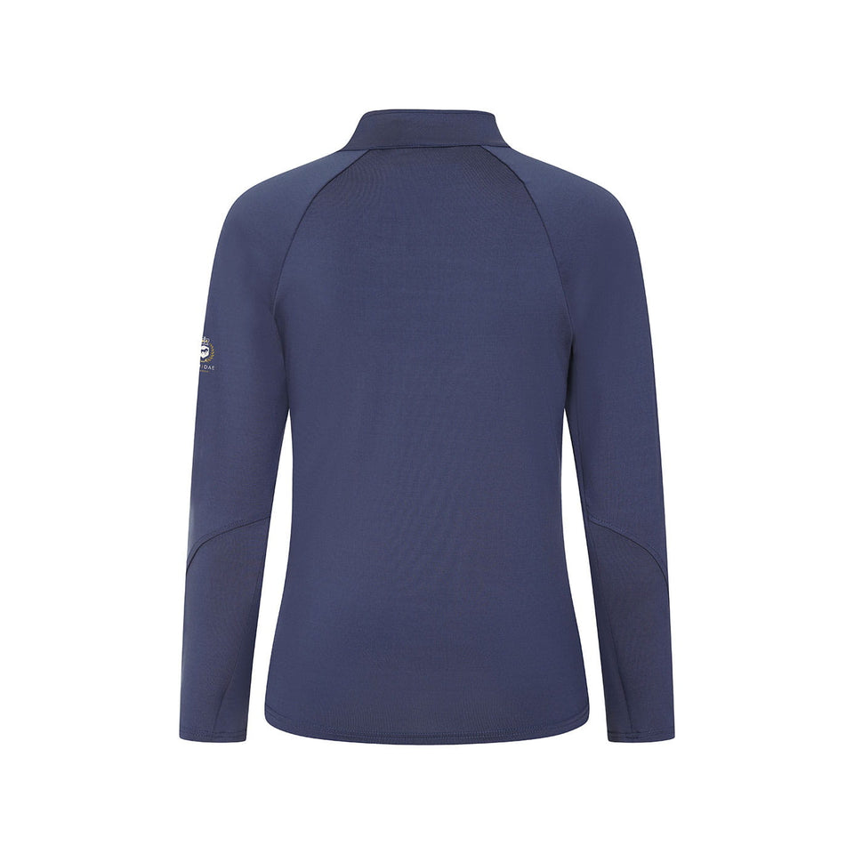 Equidae London Sarah Long Sleeve Side Zip Base Layer - Navy