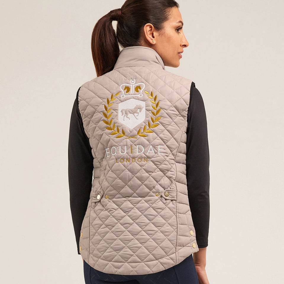 Equidae London Olivia Quilted Gilet - Taupe