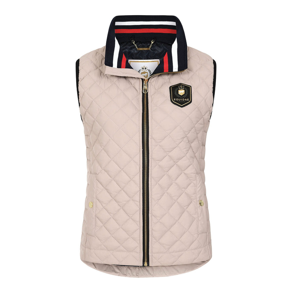 Equidae London Olivia Quilted Gilet - Taupe