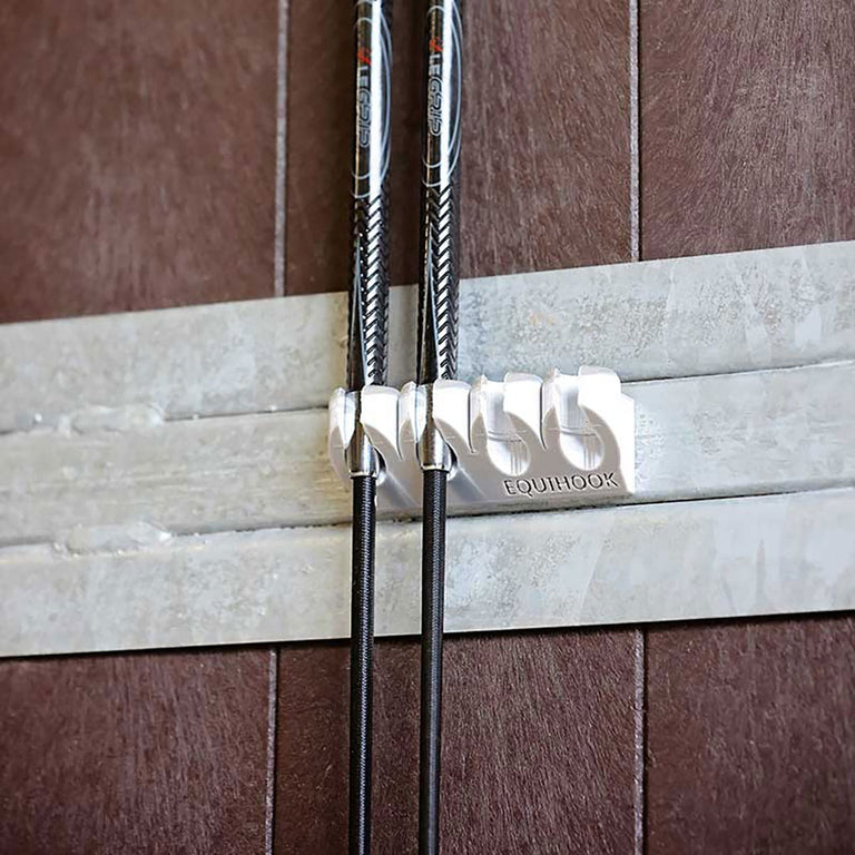 EquiHook Magnetic Whip Holder - Shiny Grey