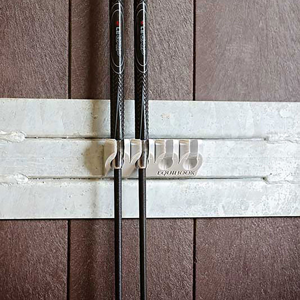 EquiHook Magnetic Whip Holder - Shiny Grey