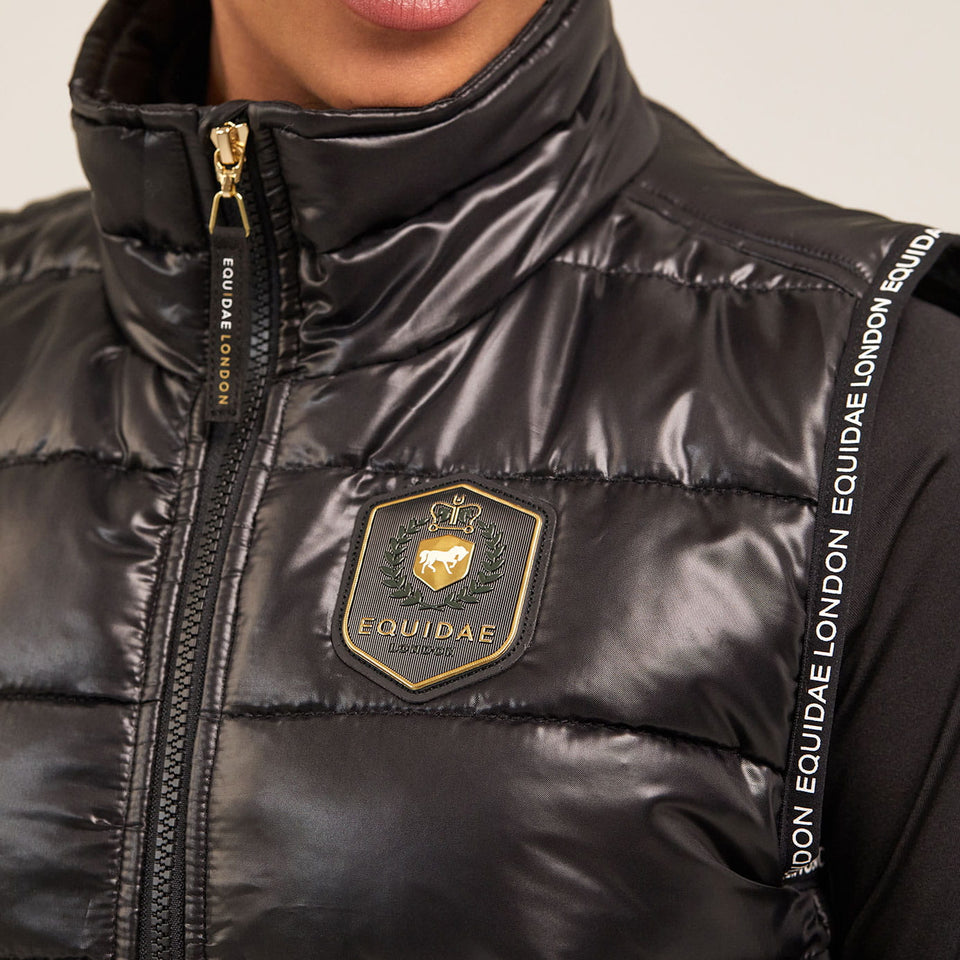 Equidae London Isabella Bomber Bodywarmer - Black