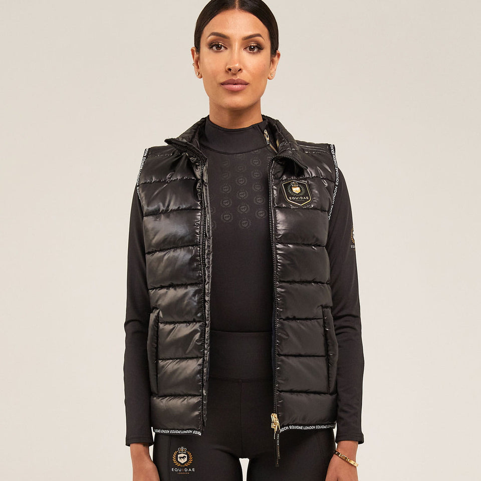 Equidae London Isabella Bomber Bodywarmer - Black