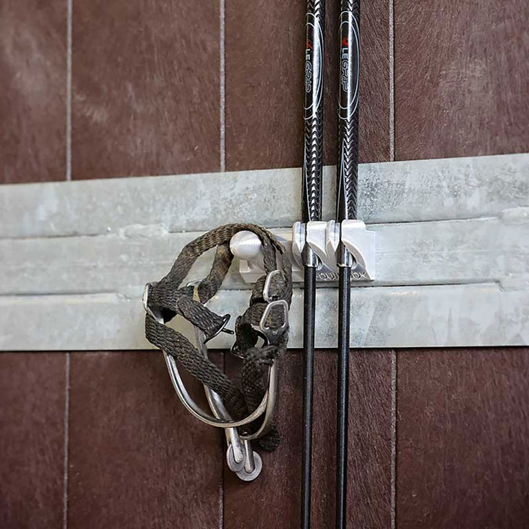 EquiHook Magnetic Whip and Kit Holder - Shiny Grey