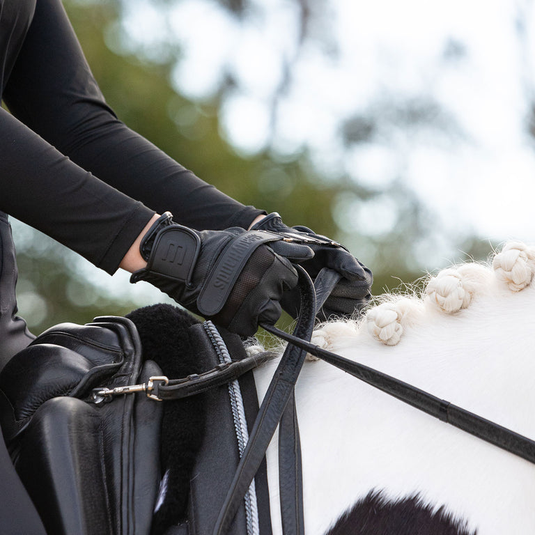 Equisk SteadyHands Riding Gloves - Black