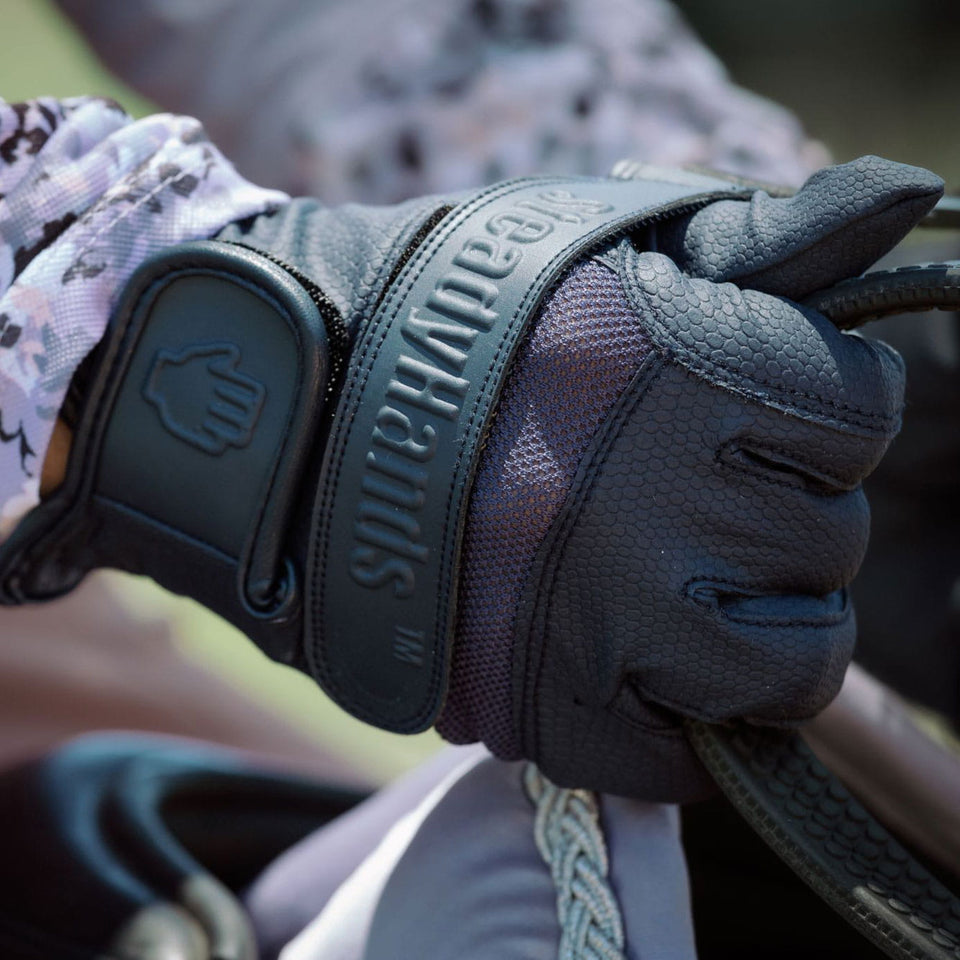 Equisk SteadyHands Riding Gloves - Navy