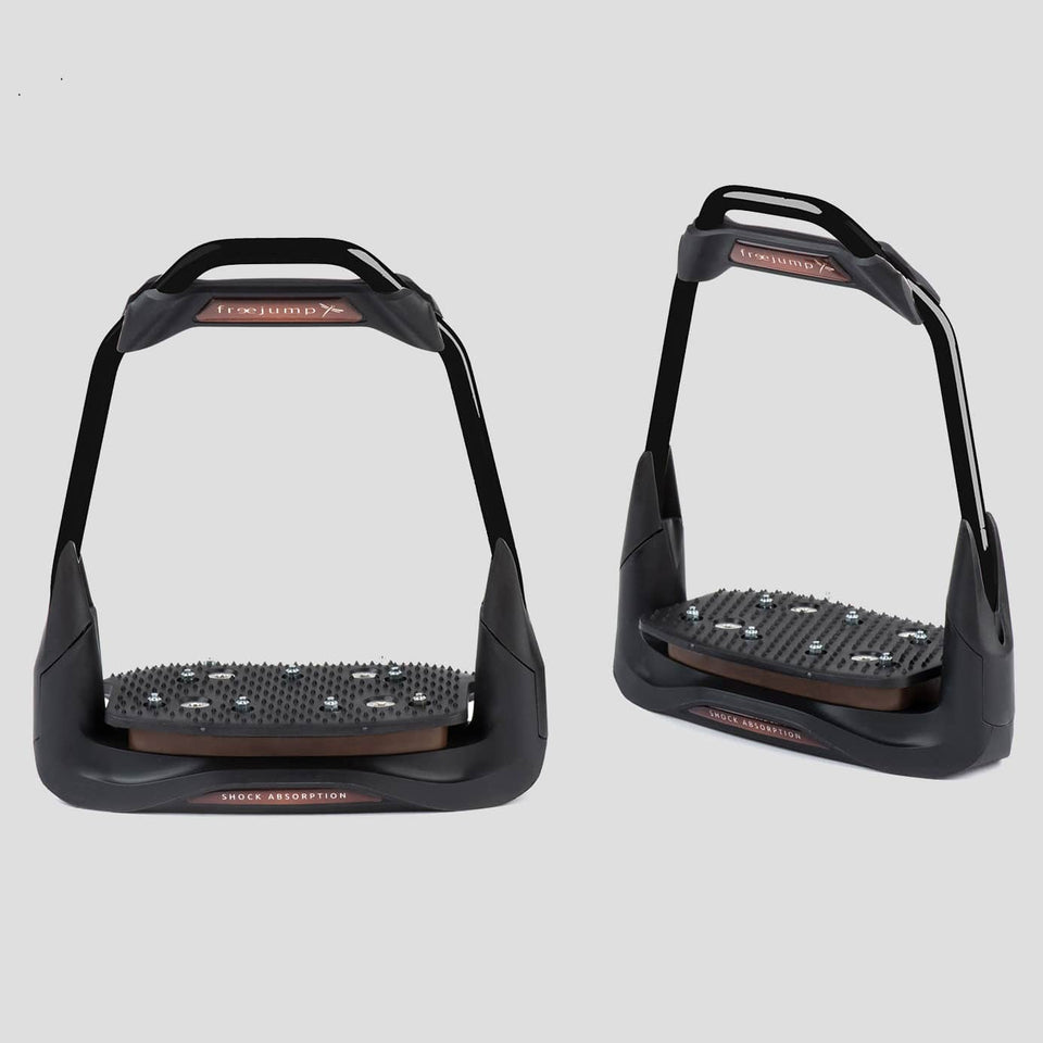 Freejump Air'S Stirrups - Full Black/Choco