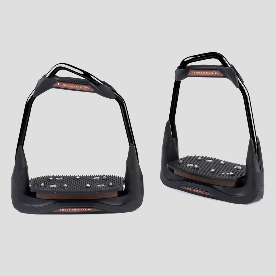 Freejump Air'S Stirrups - Full Black/Choco
