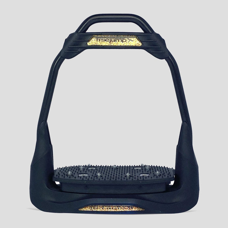 Freejump Air'S Stirrups - Full Black/Gold Glitter