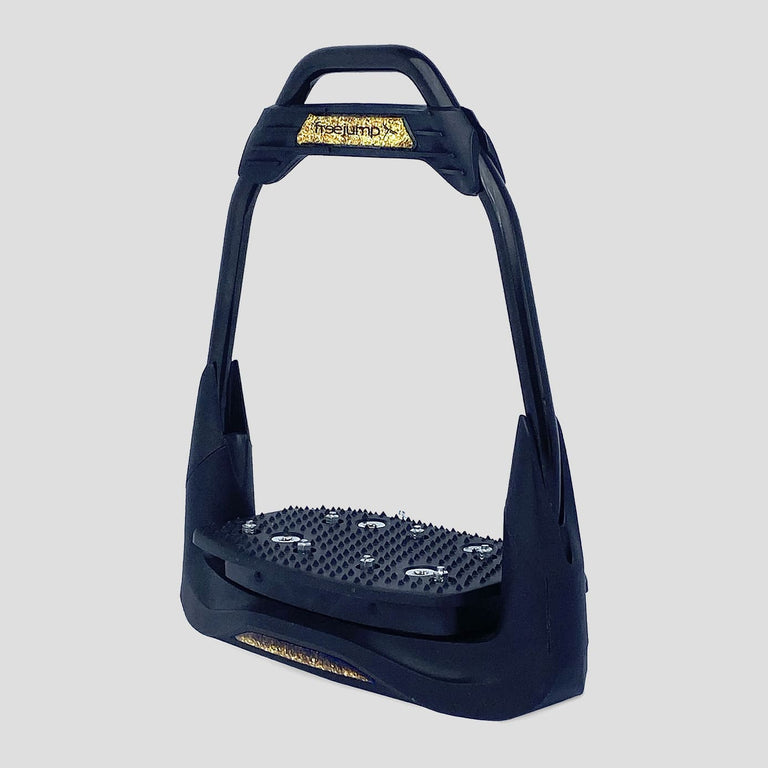 Freejump Air'S Stirrups - Full Black/Gold Glitter