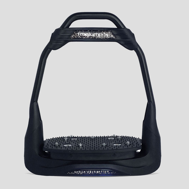 Freejump Air'S Stirrups - Full Black/Silver Glitter
