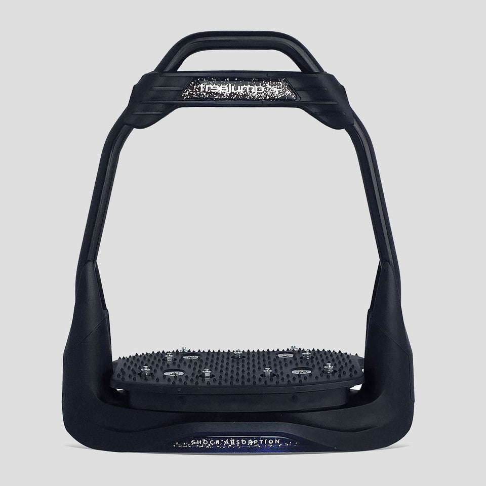 Freejump Air'S Stirrups - Full Black/Silver Glitter