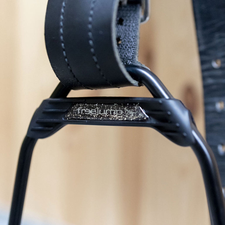 Freejump Air'S Stirrups - Full Black/Silver Glitter