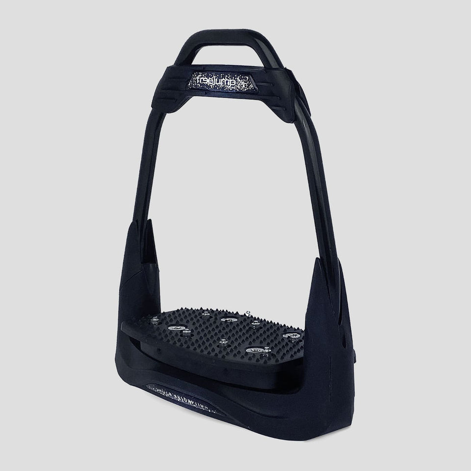 Freejump Air'S Stirrups - Full Black/Silver Glitter