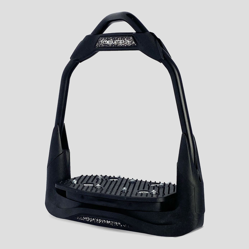 Freejump Air'S Stirrups - Full Black/Silver Glitter
