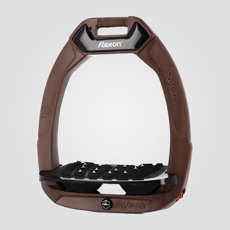Flex-On Safe-On Stirrups - Chocolate
