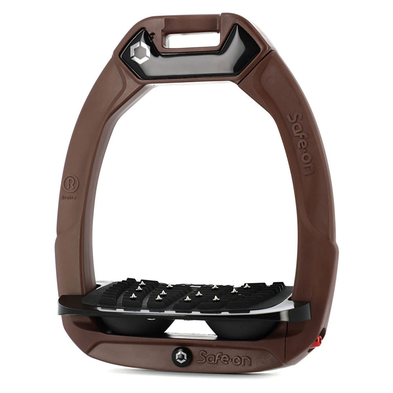 Flex-On Safe-On Stirrups - Chocolate