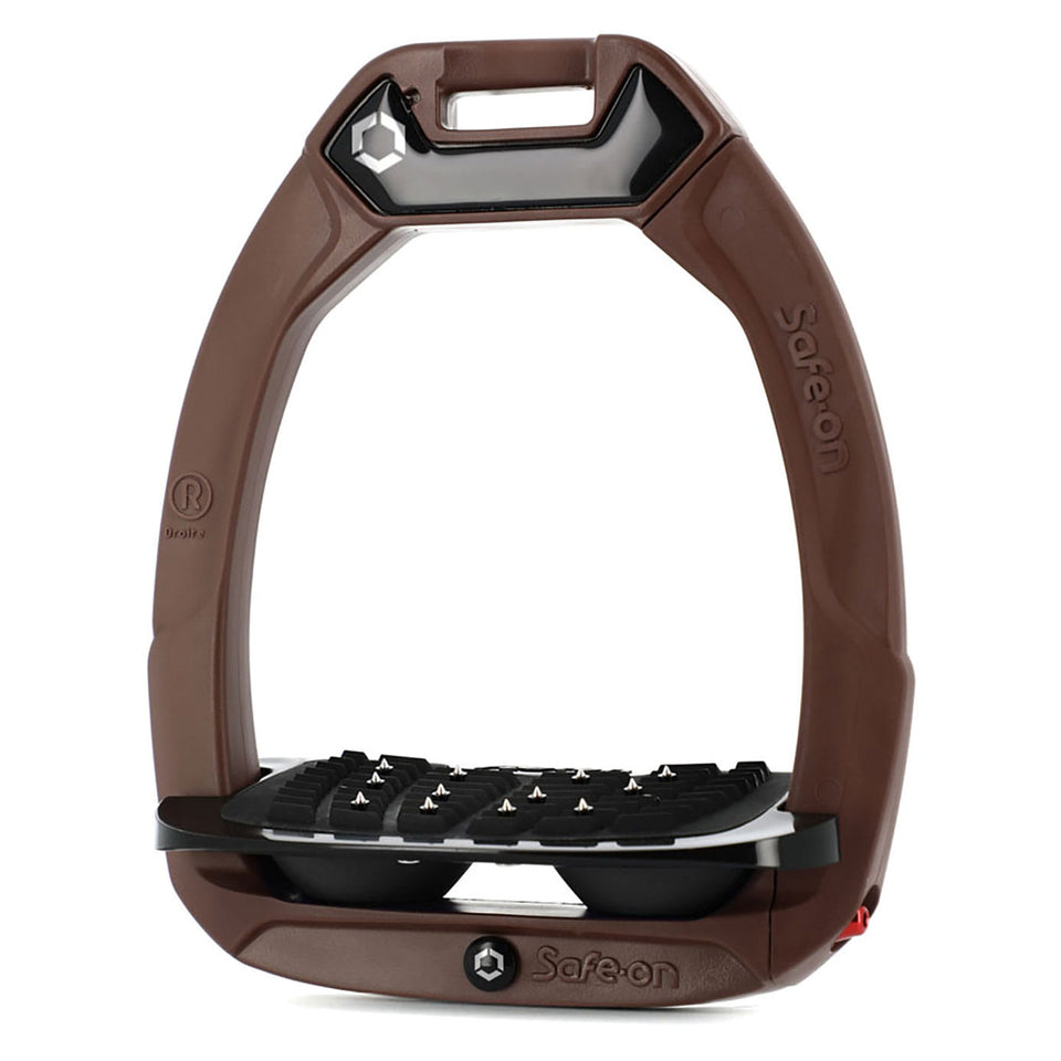 Flex-On Safe-On Stirrups - Chocolate