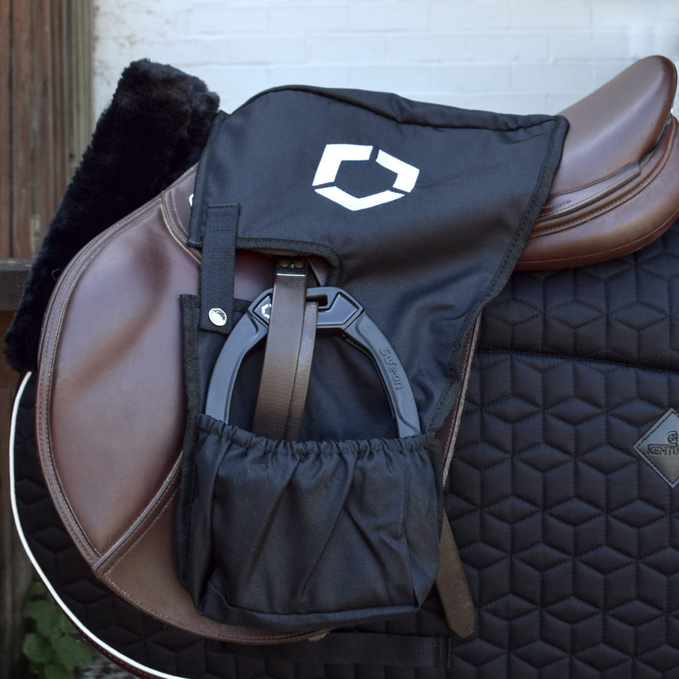 Flex-On Stirrup Cover New Logo - Black