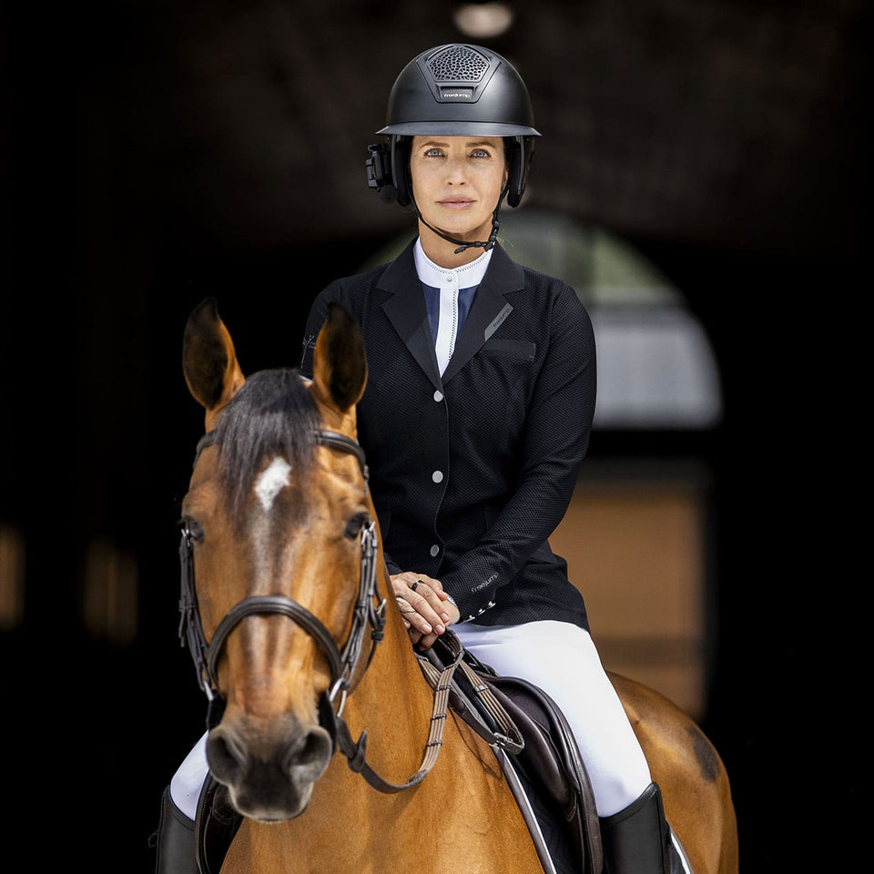 Freejump Voronoï Riding Hat with Temple Protection - Black Matte